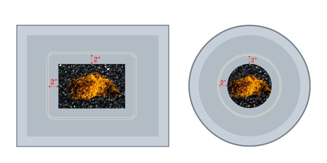 Fire Pit Glass Wind Guard