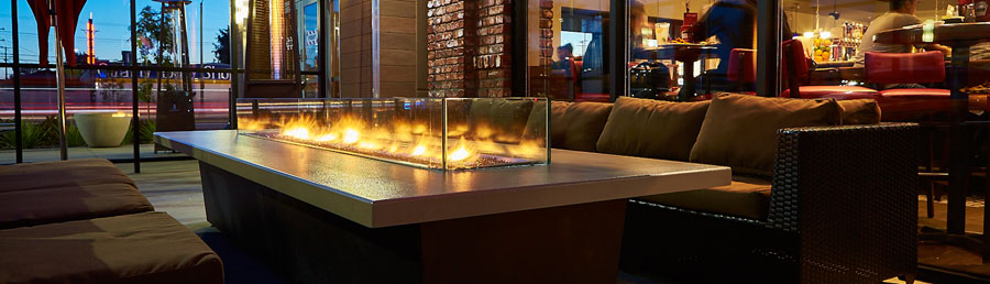 Fire Pit Glass Wind Guard